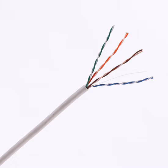 네트워크 통신용 0.48 mm 0.5mm Cu 305m 연선 UTP Cat5e 데이터 LAN 케이블