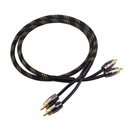 3.5mm - RCA 케이블, 3.5mm 암 - 2RCA 수 스테레오 오디오 케이블 금도금 호환 스마트폰, MP3, 태블릿, 스피커, 홈 시어터, HD